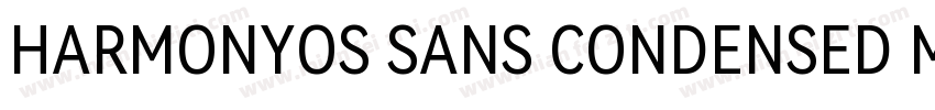 HARMONYOS SANS CONDENSED MEDIUM字体转换